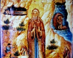 Kritski majstor: Sv. Jovan Pustinjak Kritski sa žitijem pol. XVII v, tempera na dasci, 25, 8 X 33 X 2 cm